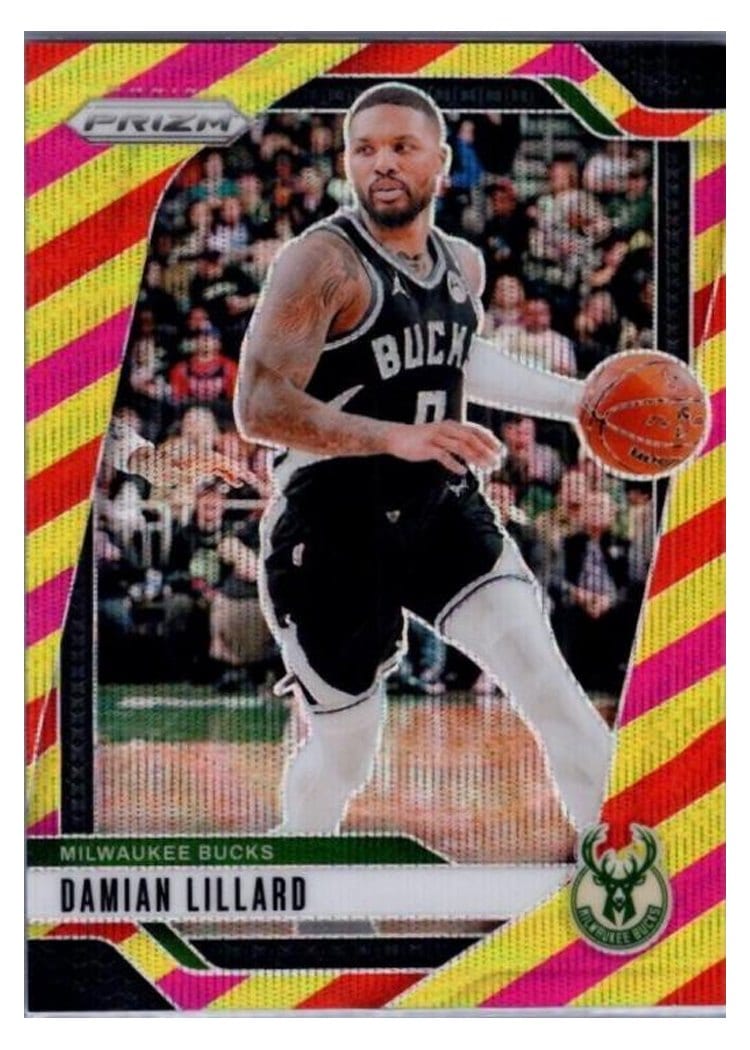 2024-25 Panini Prizm Base Set Damian Lillard #90 card