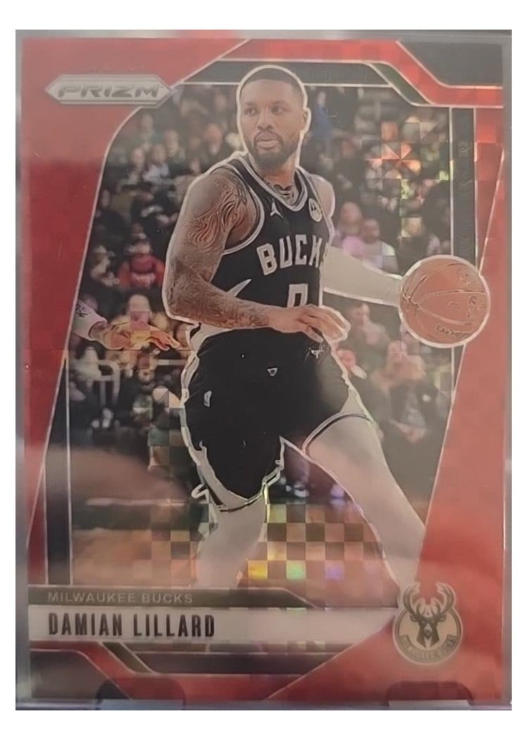 2024-25 Panini Prizm Base Set Damian Lillard #90 card