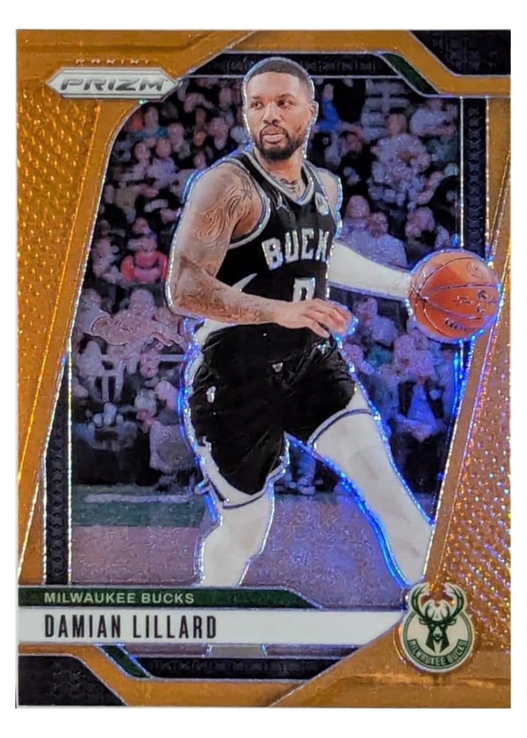 2024-25 Panini Prizm Base Set Damian Lillard #90 card