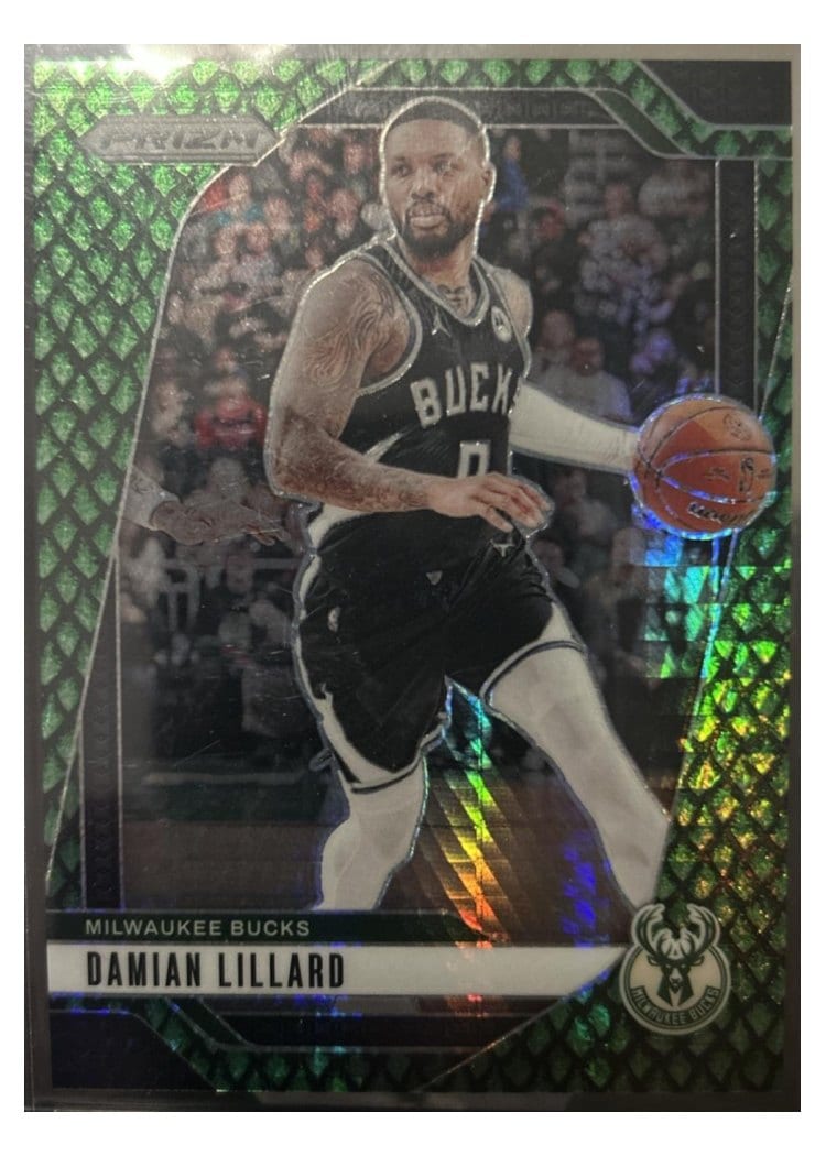 2024-25 Panini Prizm Base Set Damian Lillard #90 card