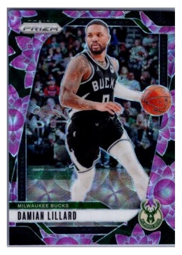 2024-25 Panini Prizm Base Set Damian Lillard #90 card