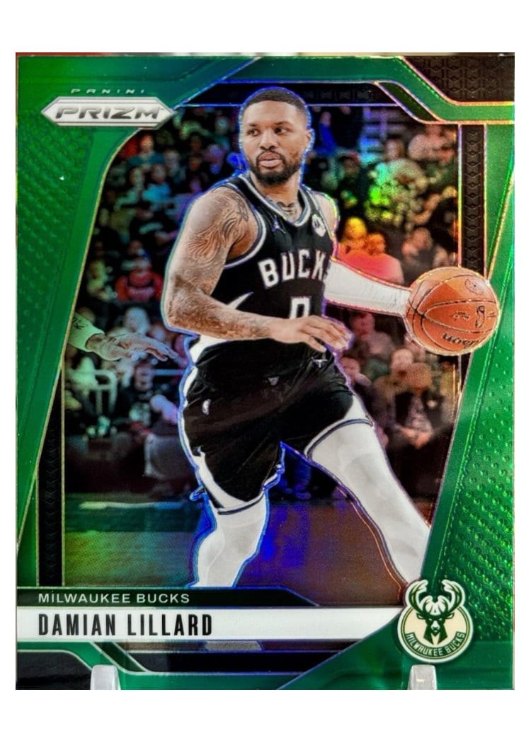 2024-25 Panini Prizm Base Set Damian Lillard #90 card
