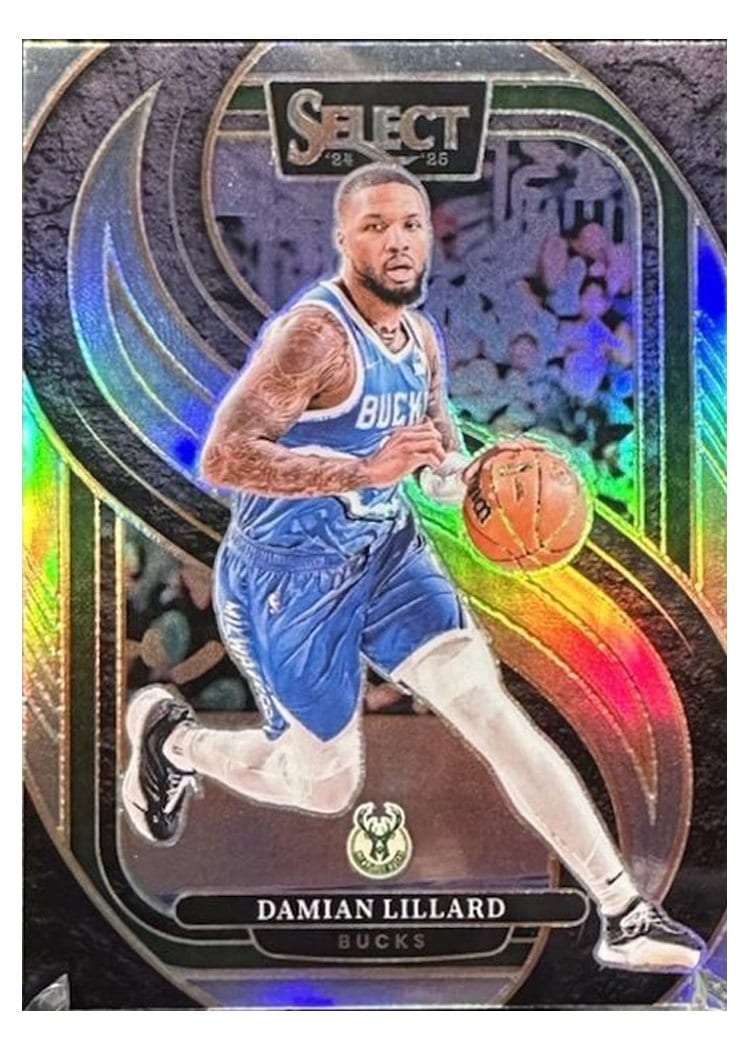 2024-25 Panini Select Base Set Damian Lillard #145 card