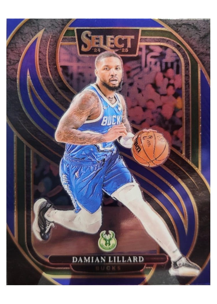 2024-25 Panini Select Base Set Damian Lillard #145 card