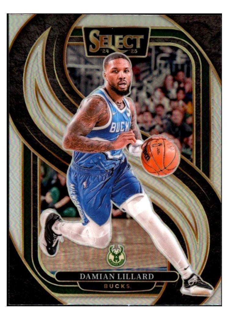 2024-25 Panini Select Base Set Damian Lillard #145 card