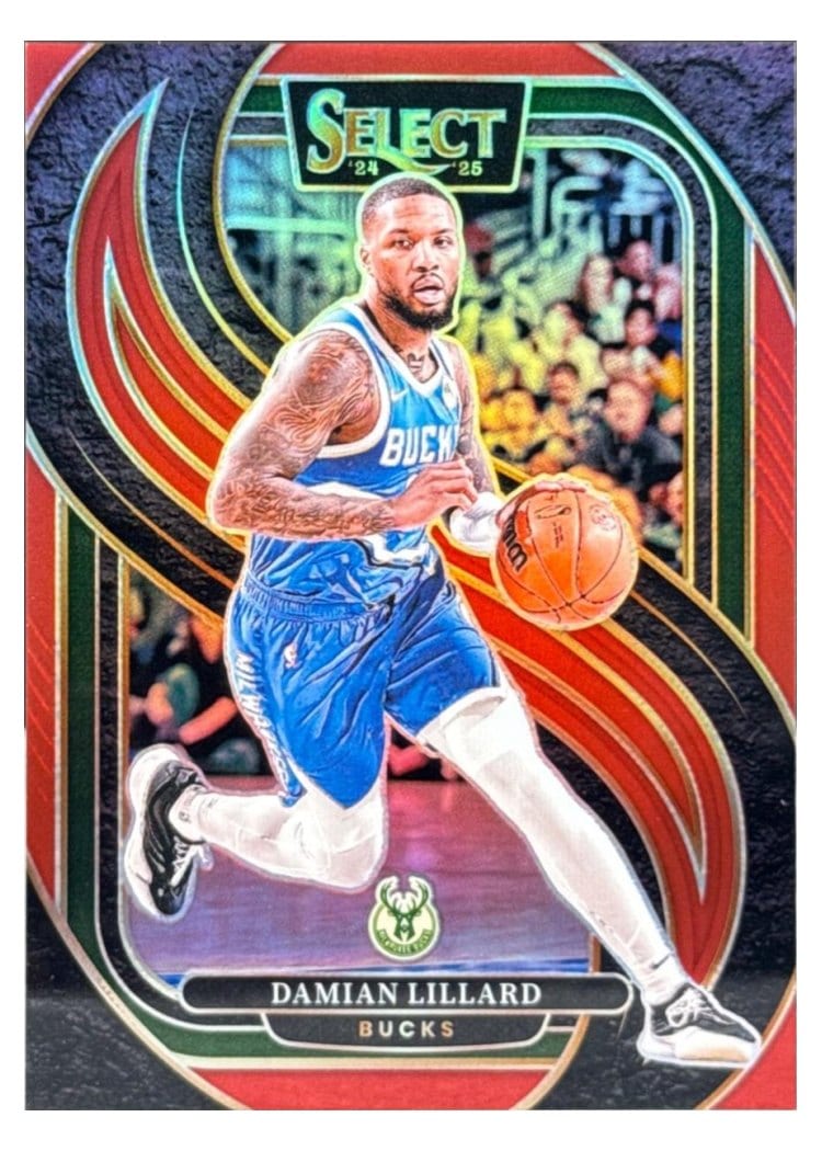 2024-25 Panini Select Base Set Damian Lillard #145 card