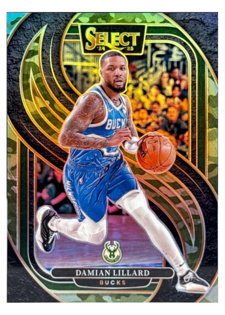 2024-25 Panini Select Base Set Damian Lillard #145 card
