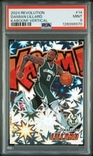 2024 Panini Revolution Kaboom Vertical Damian Lillard #14 card
