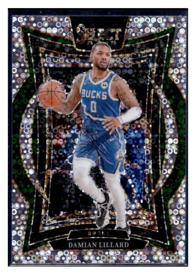 2024 Panini Select Damian Lillard Disco Prizm #55 card
