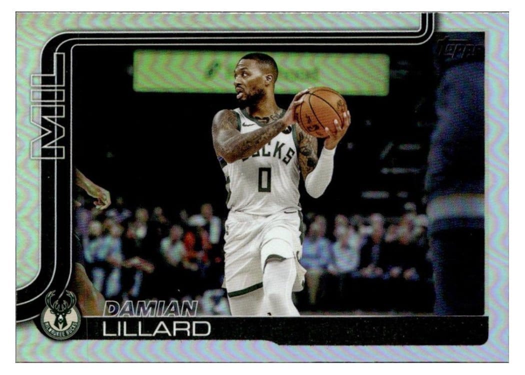 2025 Topps Damian Lillard #55 card