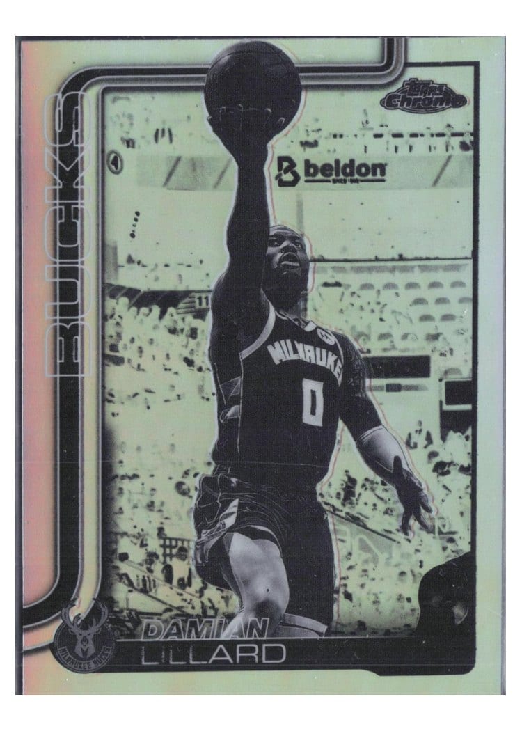 2025 Topps Chrome Damian Lillard #153 card