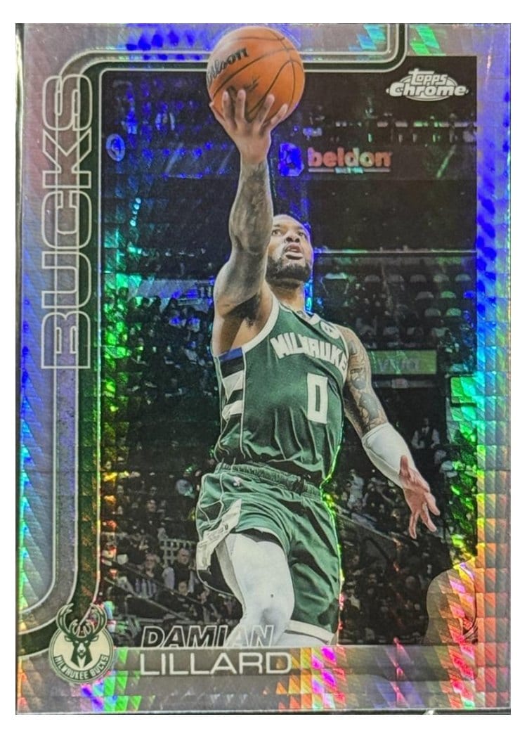 2025 Topps Chrome Damian Lillard #153 card