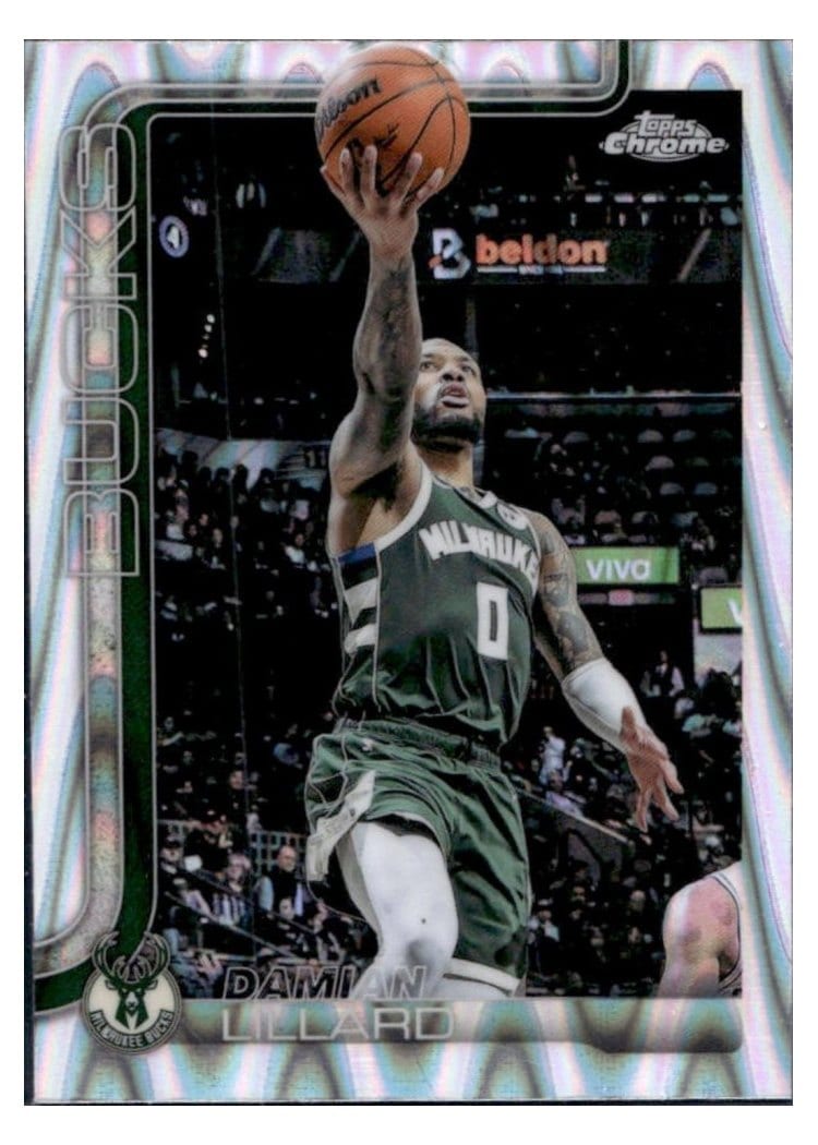 2025 Topps Chrome Damian Lillard #153 card