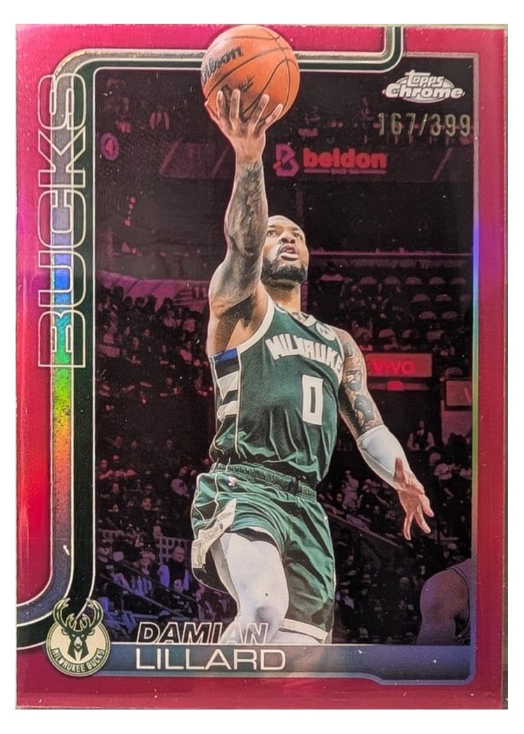 2025 Topps Chrome Damian Lillard #153 card