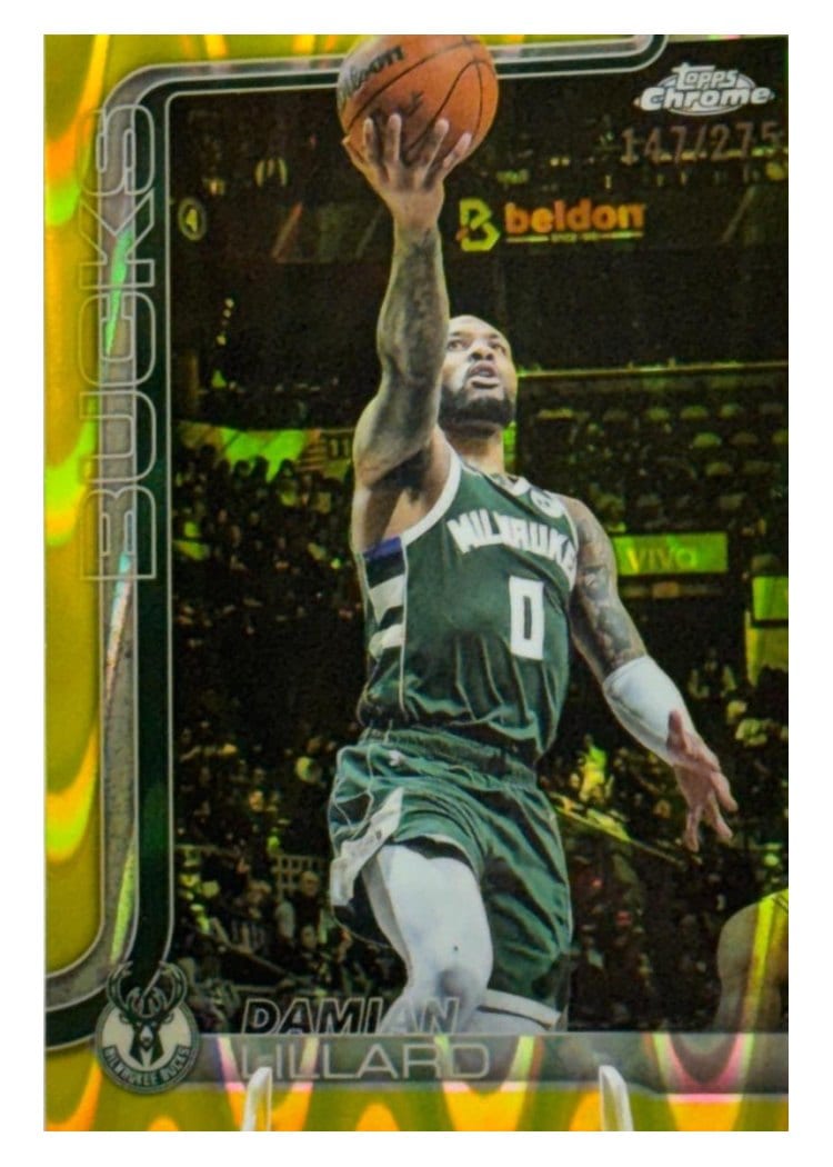 2025 Topps Chrome Damian Lillard #153 card