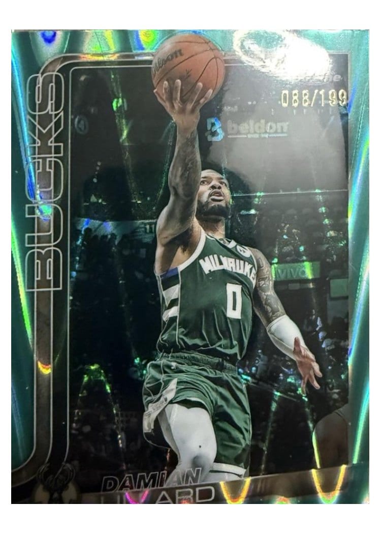 2025 Topps Chrome Damian Lillard #153 card