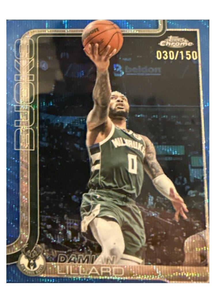 2025 Topps Chrome Damian Lillard #153 card