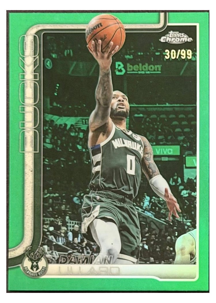 2025 Topps Chrome Damian Lillard #153 card