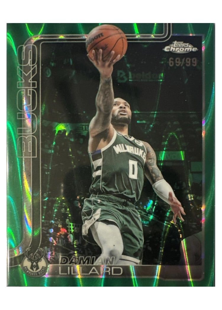 2025 Topps Chrome Damian Lillard #153 card