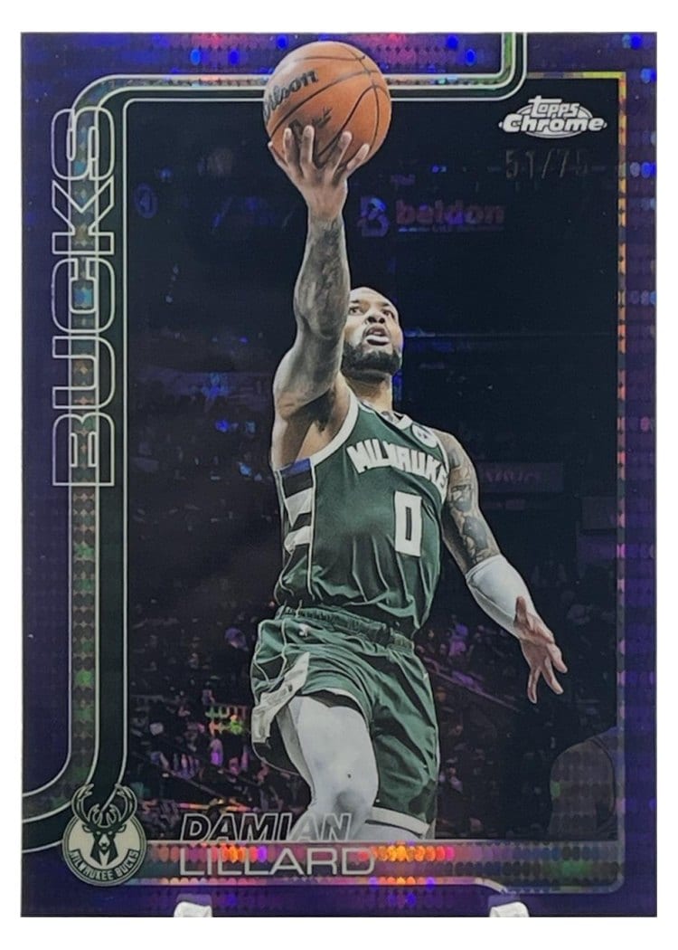2025 Topps Chrome Damian Lillard #153 card