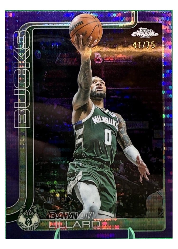 2025 Topps Chrome Damian Lillard #153 card