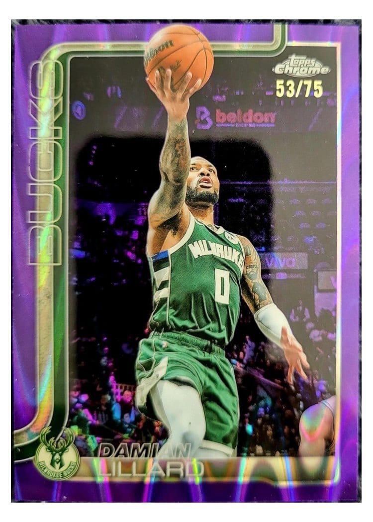 2025 Topps Chrome Damian Lillard #153 card