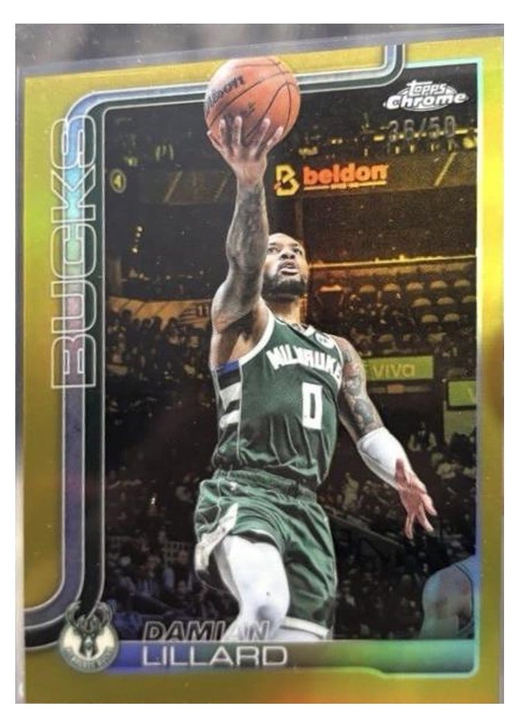 2025 Topps Chrome Damian Lillard #153 card