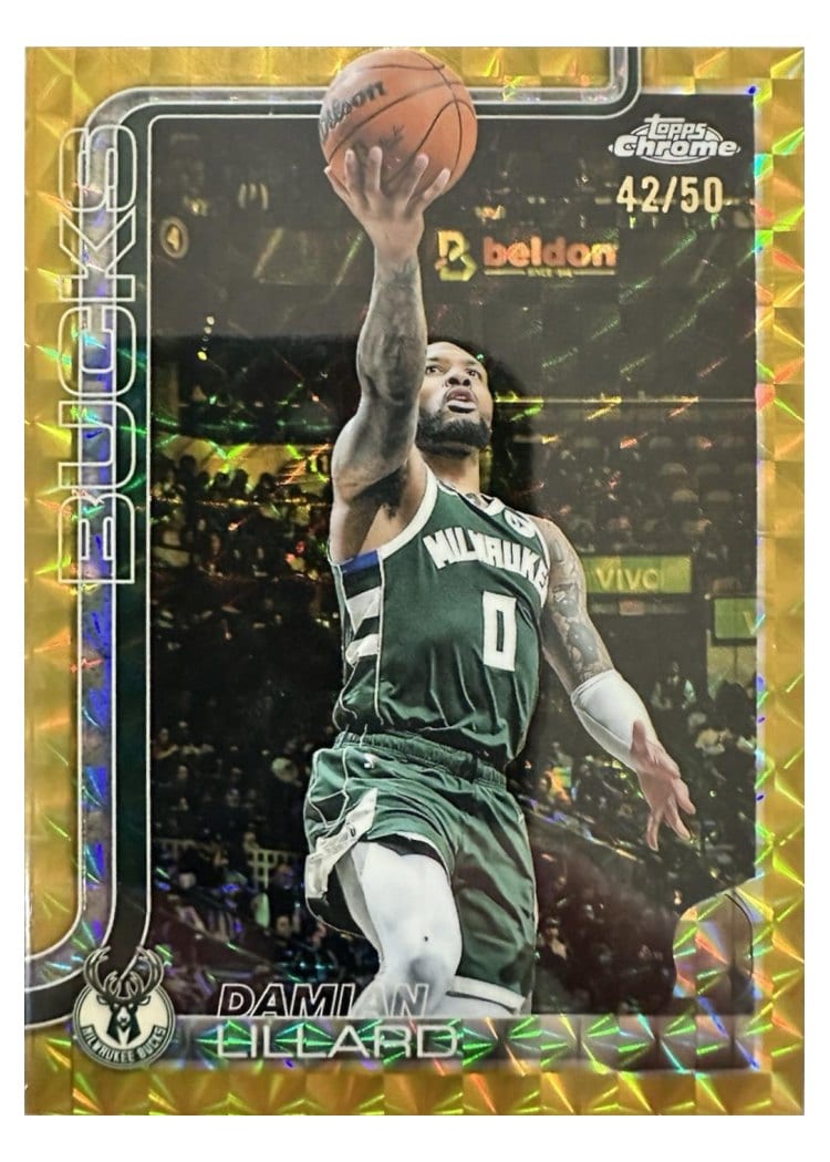 2025 Topps Chrome Damian Lillard #153 card