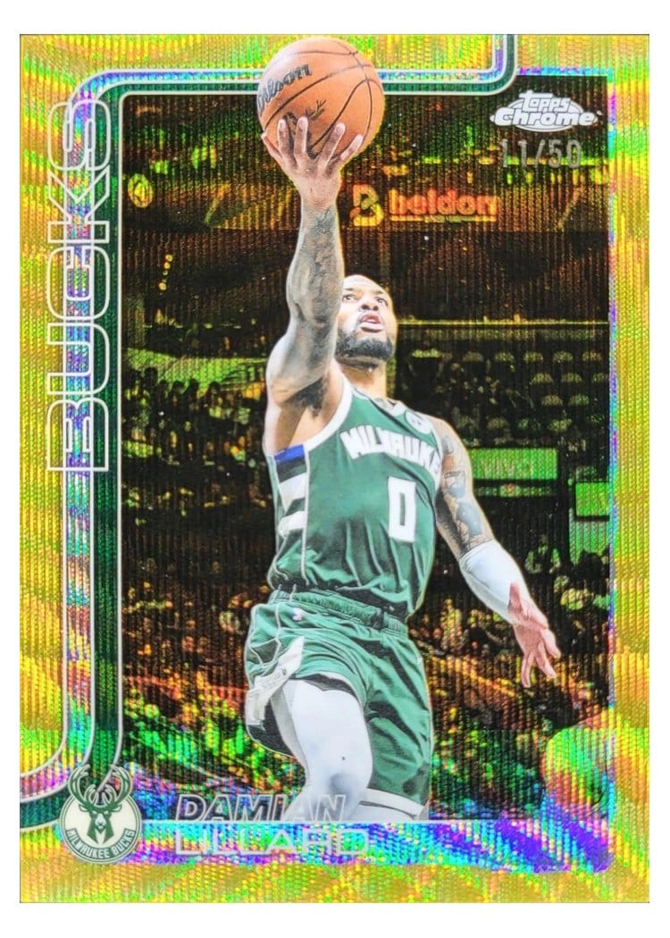 2025 Topps Chrome Damian Lillard #153 card