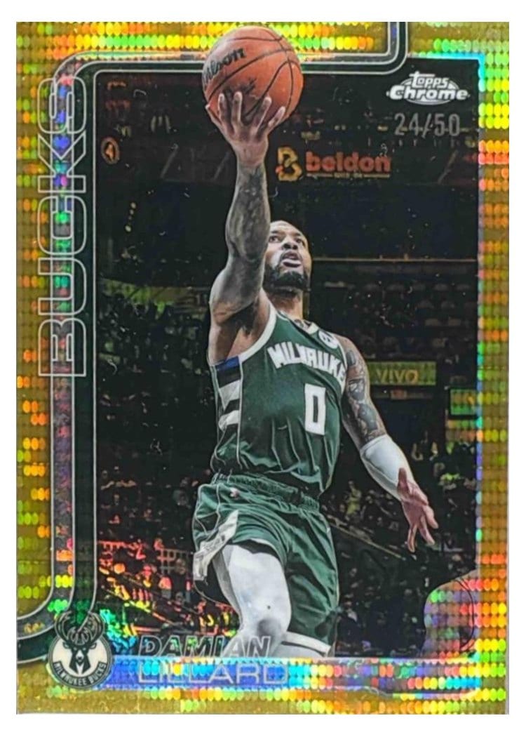 2025 Topps Chrome Damian Lillard #153 card