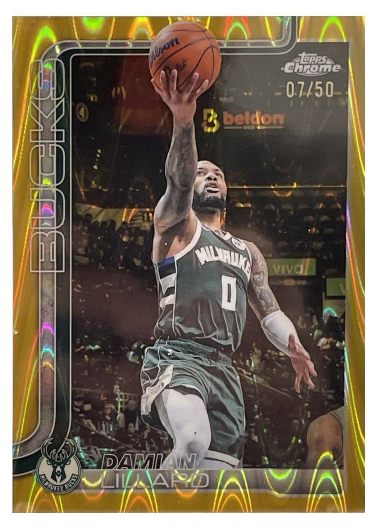 2025 Topps Chrome Damian Lillard #153 card