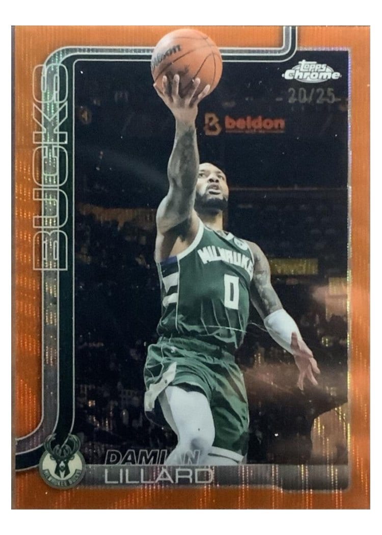 2025 Topps Chrome Damian Lillard #153 card