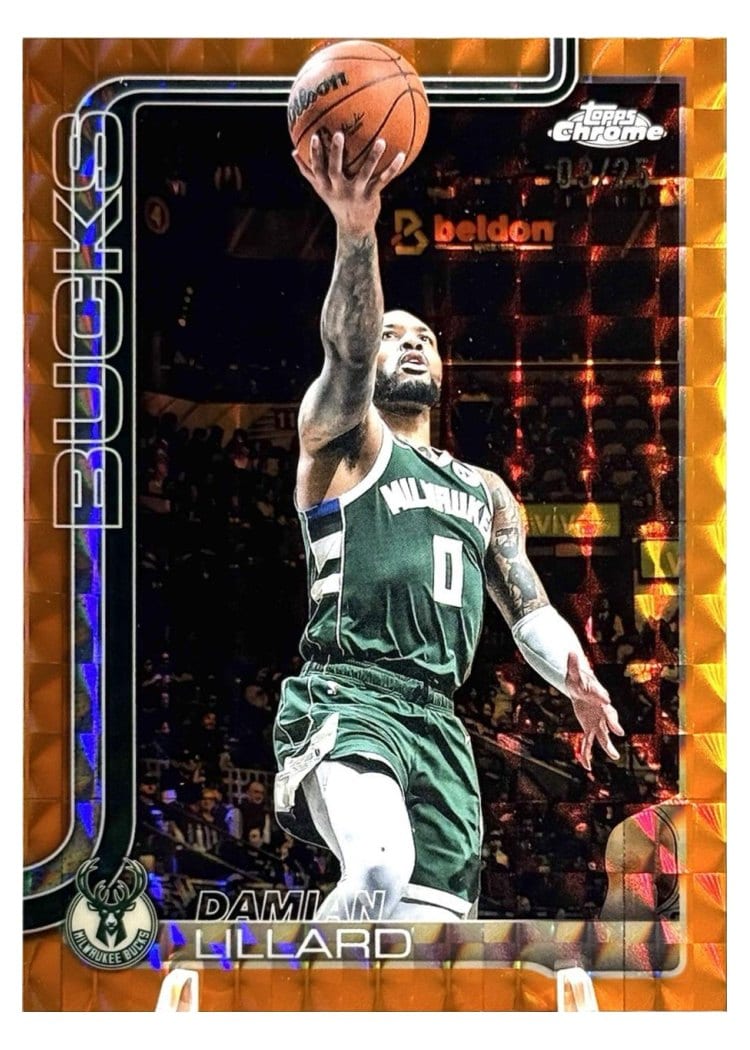 2025 Topps Chrome Damian Lillard #153 card