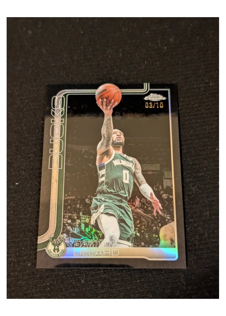 2025 Topps Chrome Damian Lillard #153 card