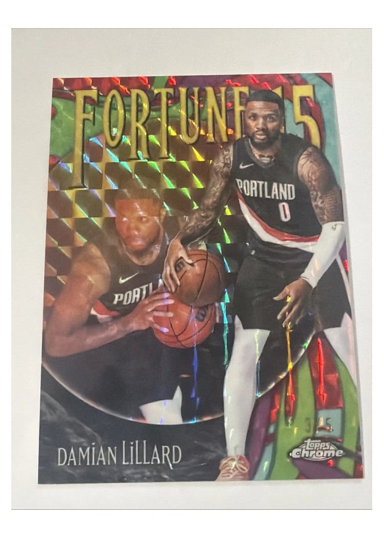 2025 Topps Chrome Damian Lillard #153 card