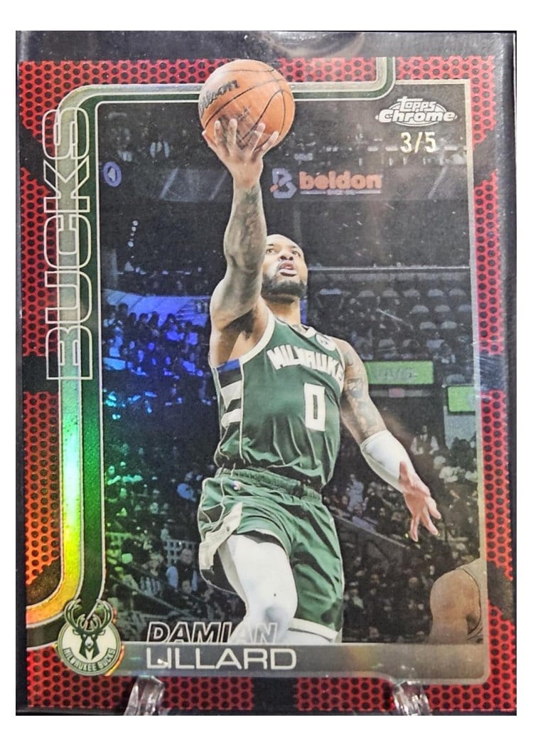 2025 Topps Chrome Damian Lillard #153 card