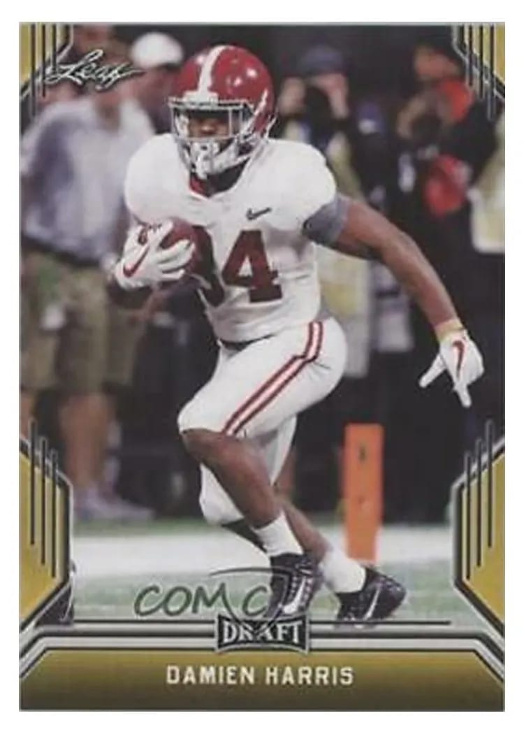2019 Leaf Draft Damien Harris #14 card