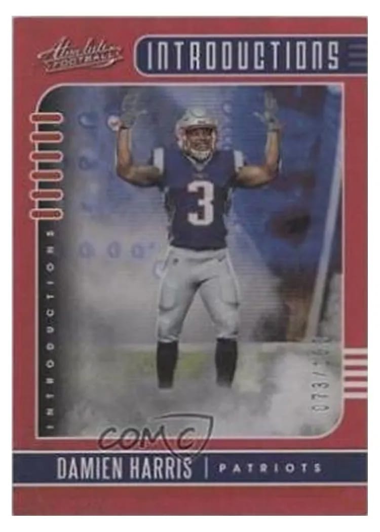 2019 Panini Absolute Introductions Damien Harris #2 card
