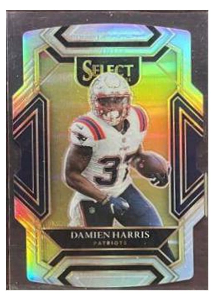 2021 Panini Select Base Set Damien Harris Silver Die Cut #224 card