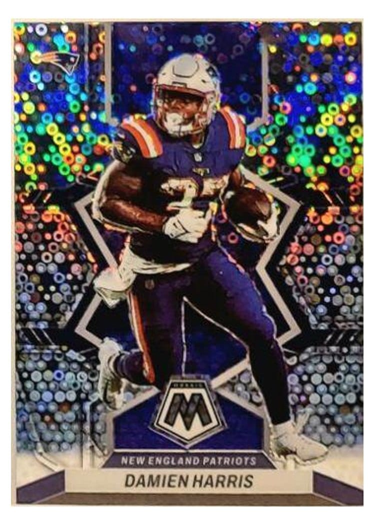 2022 Panini Mosaic Base Set Damien Harris No Huddle Silver #134 card