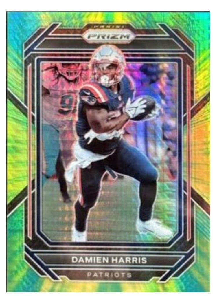 2022 Panini Prizm Base Set Damien Harris #198 card
