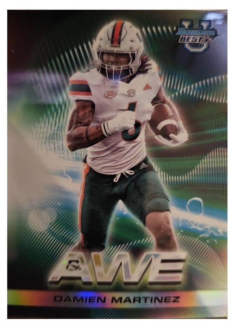 2024 Bowman University Best Shock & Awe Set Damien Martinez #SA-12 card
