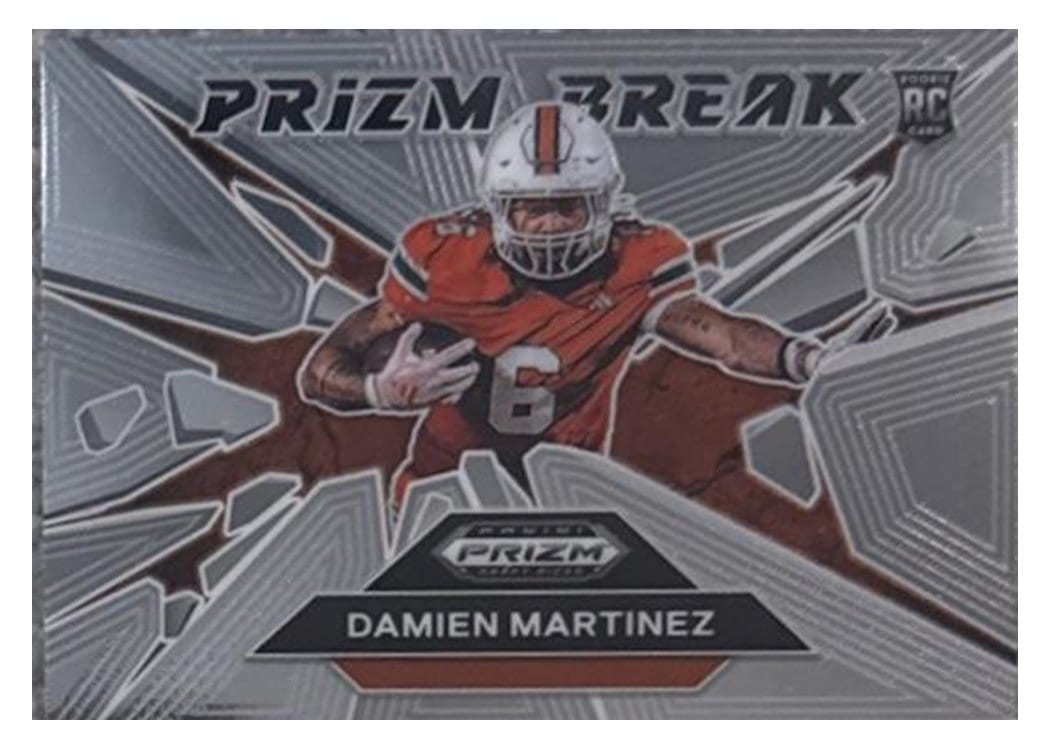2025 Panini Prizm Draft Picks Prizm Break Damien Martinez #16 card