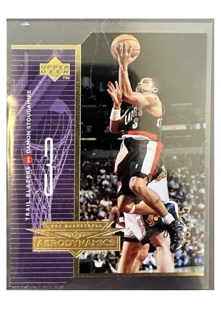 1998 Upper Deck Aerodynamics Damon Stoudamire #A23 card