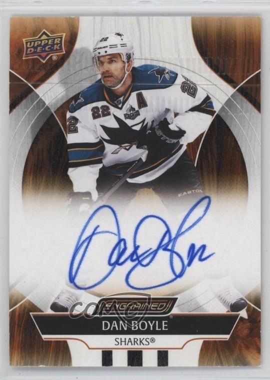 2024-25 Upper Deck Engrained Icons Autos Dan Boyle #CA-OY card