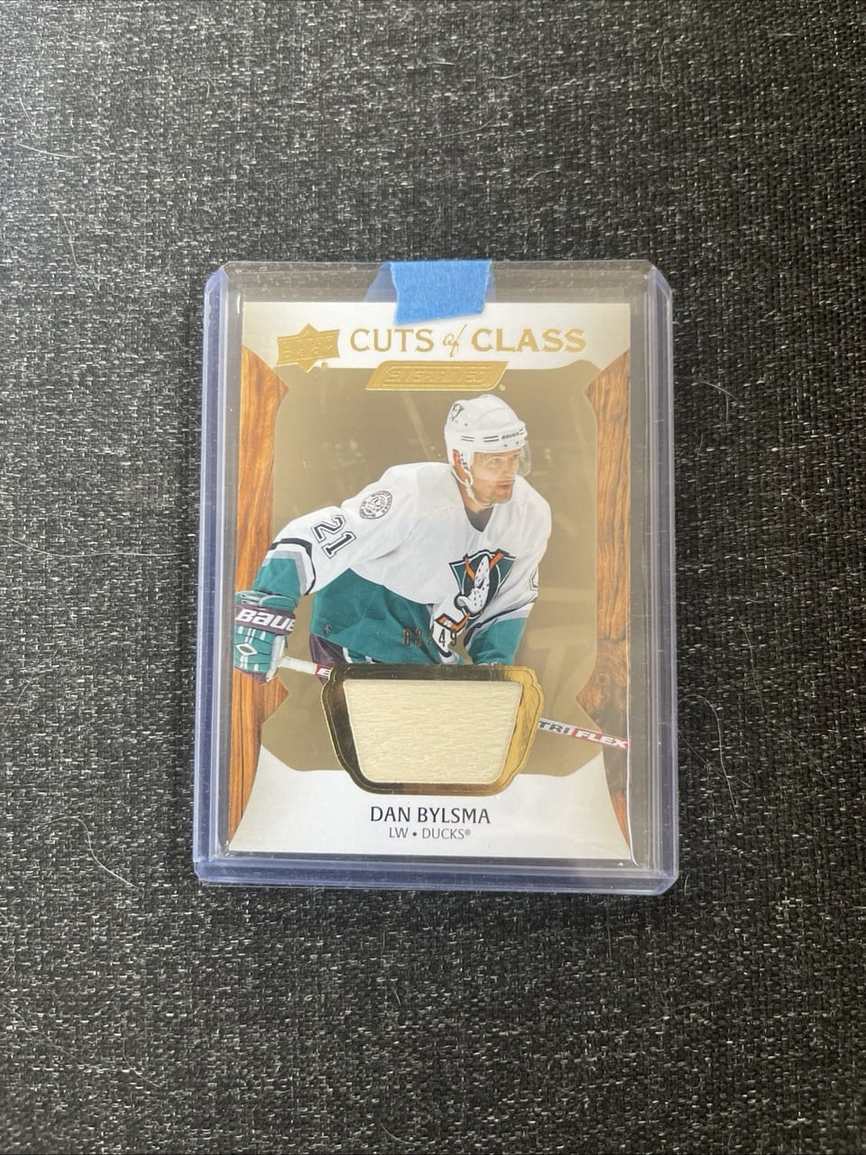 2024-25 Upper Deck Engrained Icons Cuts of Class Relics Dan Bylsma #CC-DB card