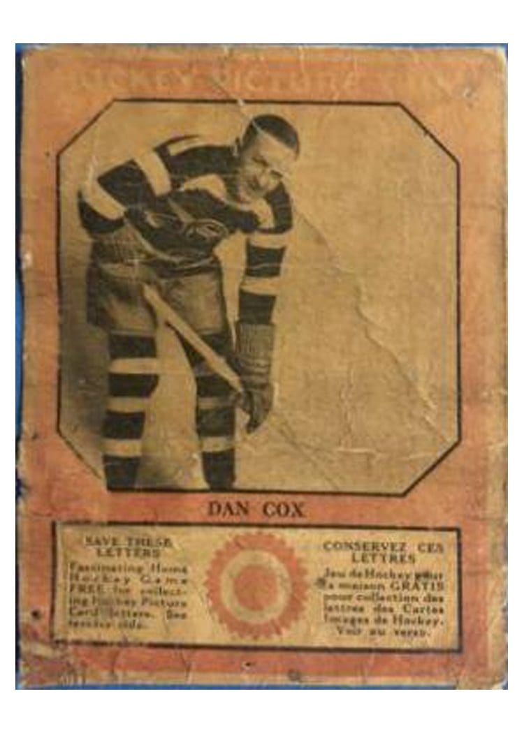 1933 V252 Canadian Gum Dan Cox card