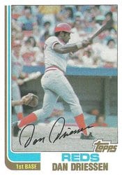 1982 Topps Base Set Dan Driessen #785 card