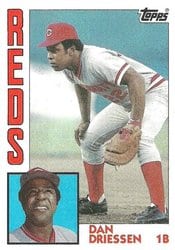 1984 Topps Base Set Dan Driessen #585 card