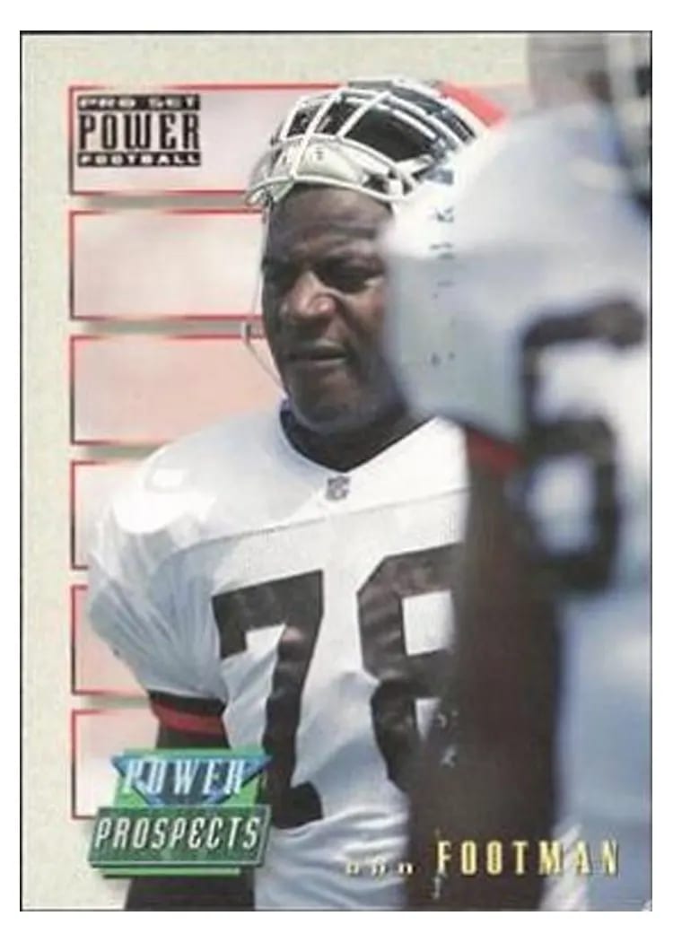 1993 Pro Set Power Update Prospects Dan Footman #PP52 card